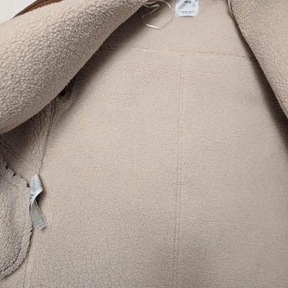 Mango oversized shearling lined coat xxs - Picture 6 of 11